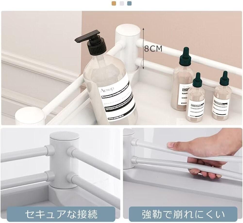 医療用ワゴン　ワゴン 3段　キャスター付 汚れ物バケツ付 医療用トロリー