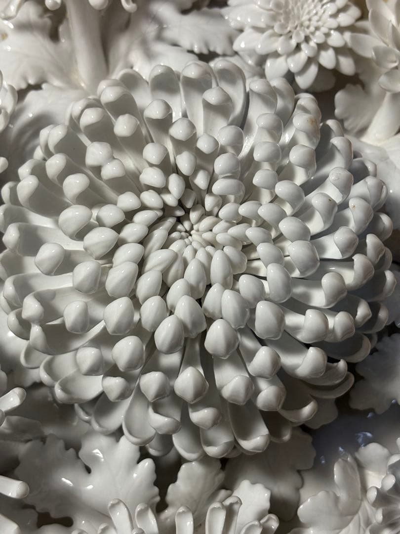 有田焼 華生窯 白菊花盛 陶器 国宝級 繊細 緻密品