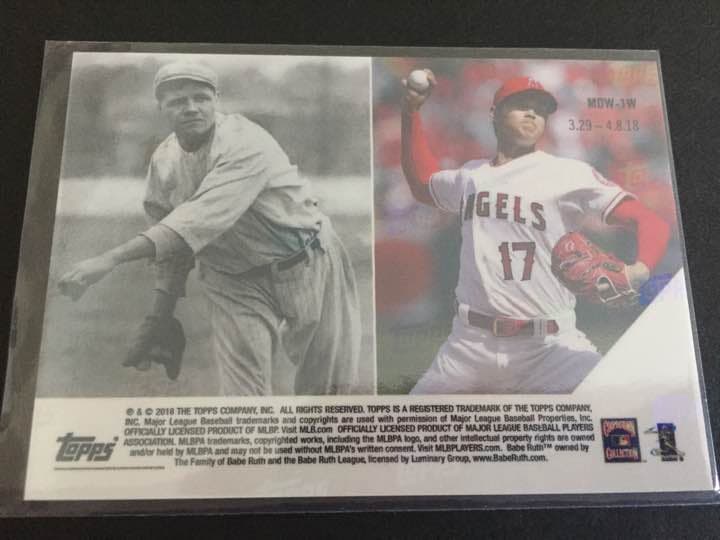 限定版！ 大谷翔平 Topps 金色ロゴMoment Of the Week