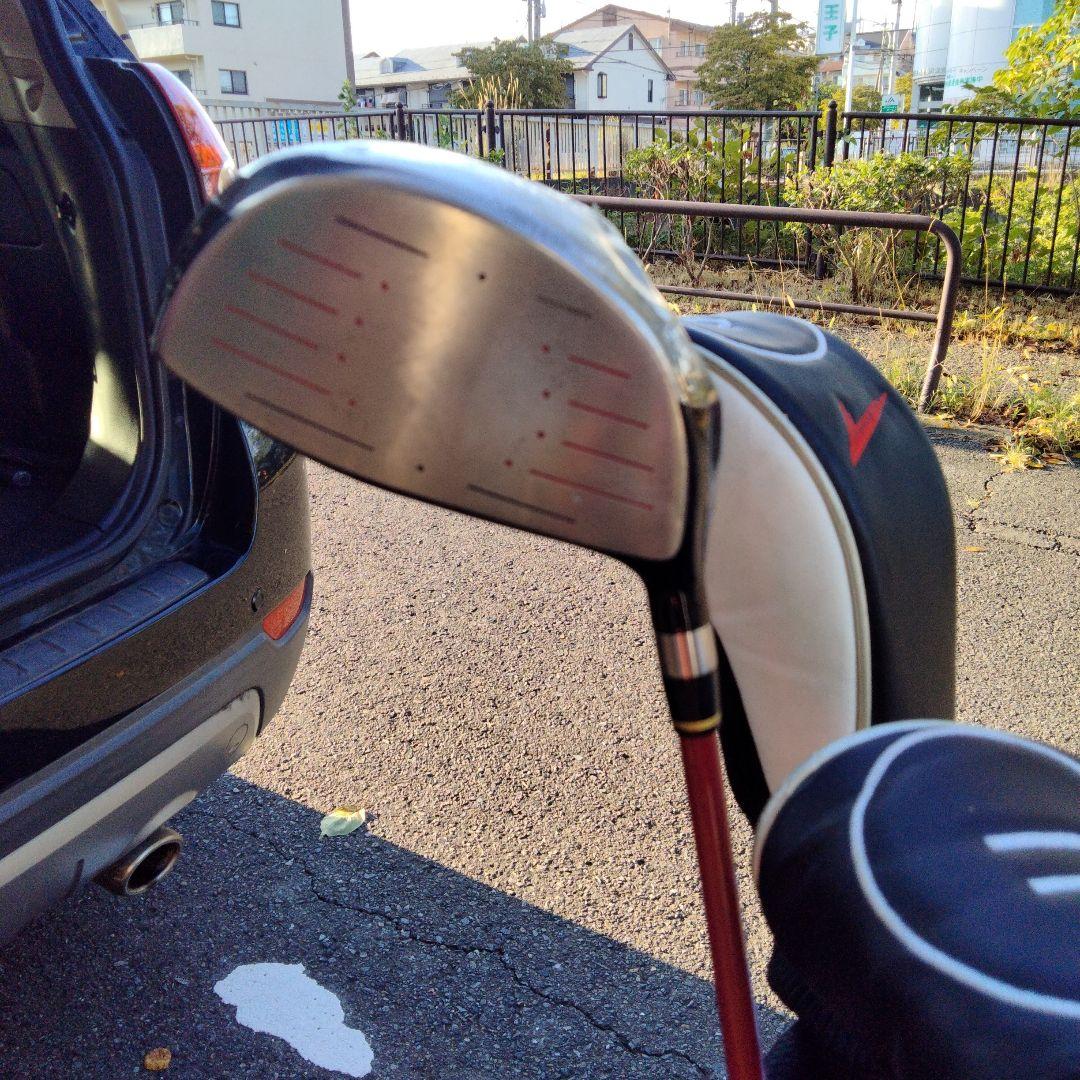 WORLD EAGLE キャディバッグ ブラック/レッド　マーク