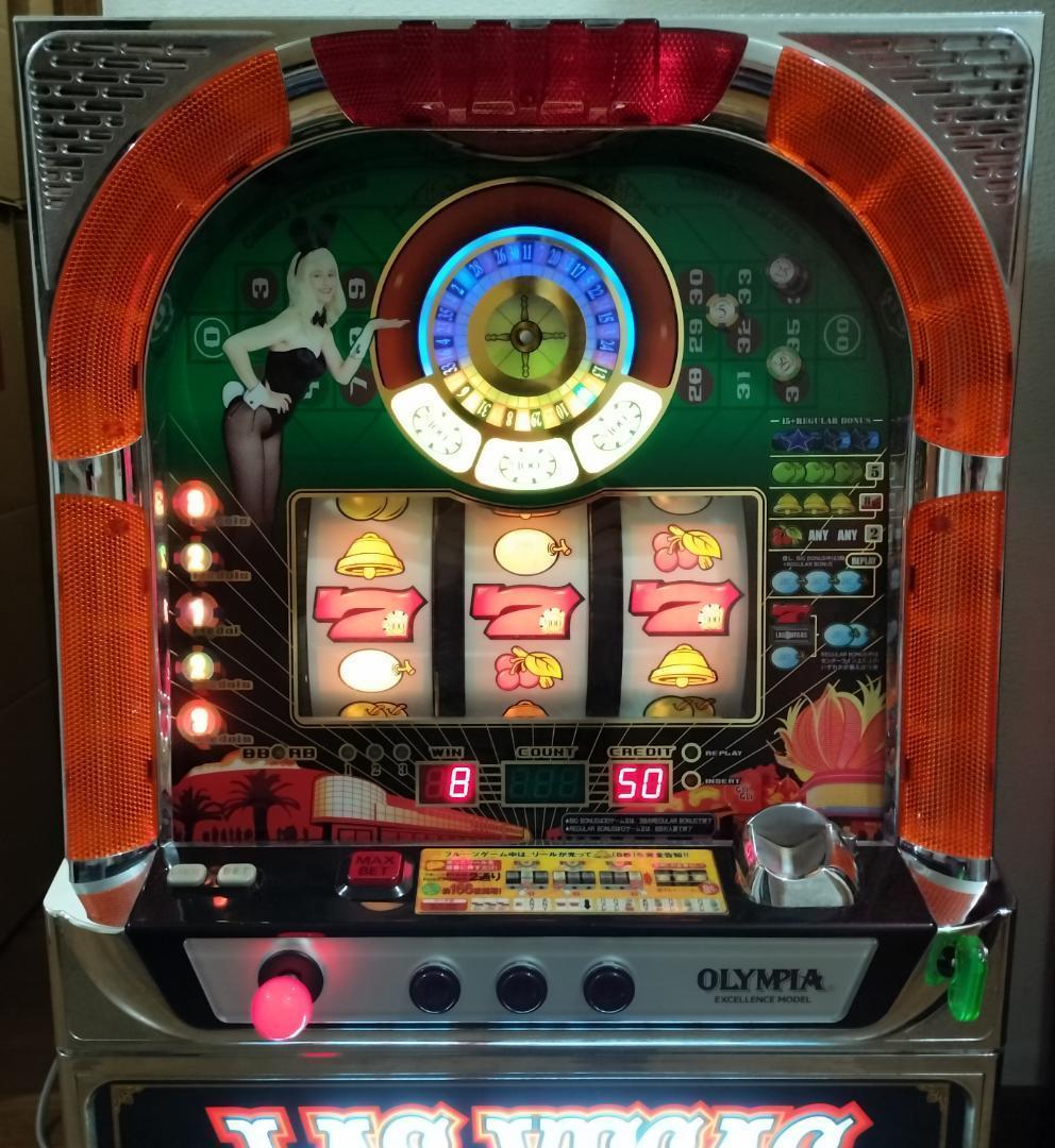 【パチスロ実機】オリンピア★ラスベガス【不要機付】４号機・超レア・人気台