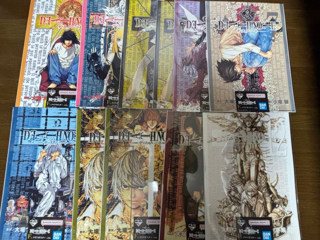 一番くじ　デスノート　夜神月　L フィギュア　クリアポスター