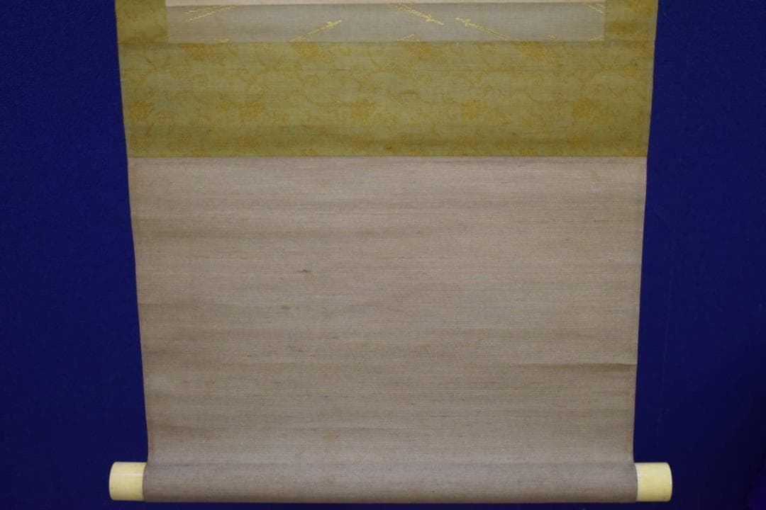 真作/狩野常信/梅花水仙図/布袋屋掛軸HH-912