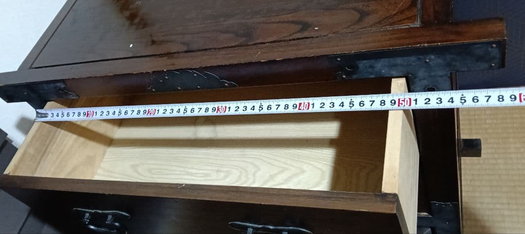 民芸　和箪笥 4引き出し扉付き