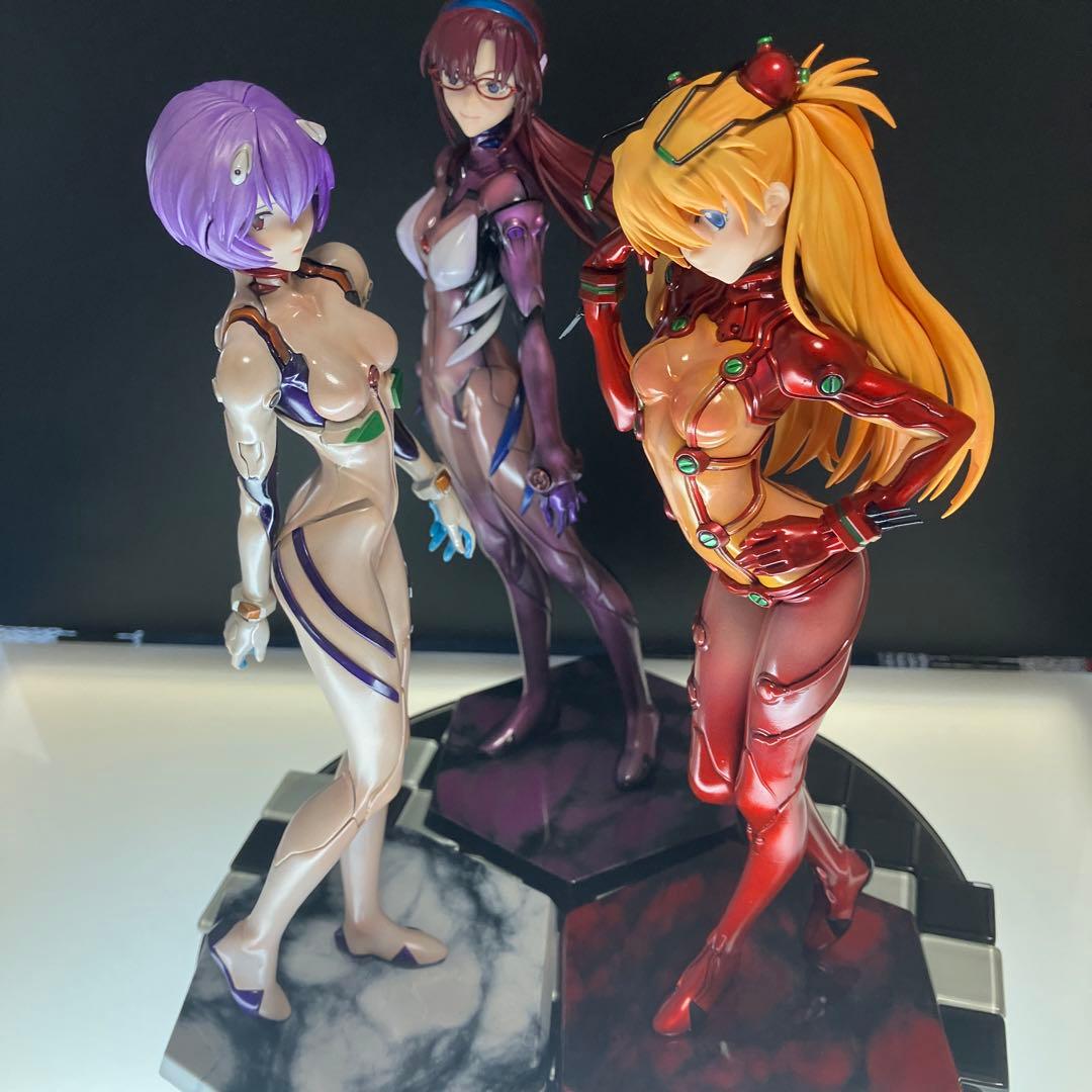 塗装済】PLAMAX アスカ・レイ・マリ 3点セット 【完成品】