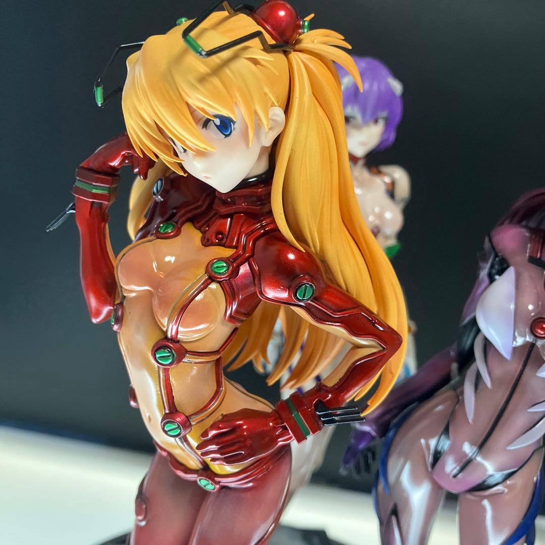 塗装済】PLAMAX アスカ・レイ・マリ 3点セット 【完成品】