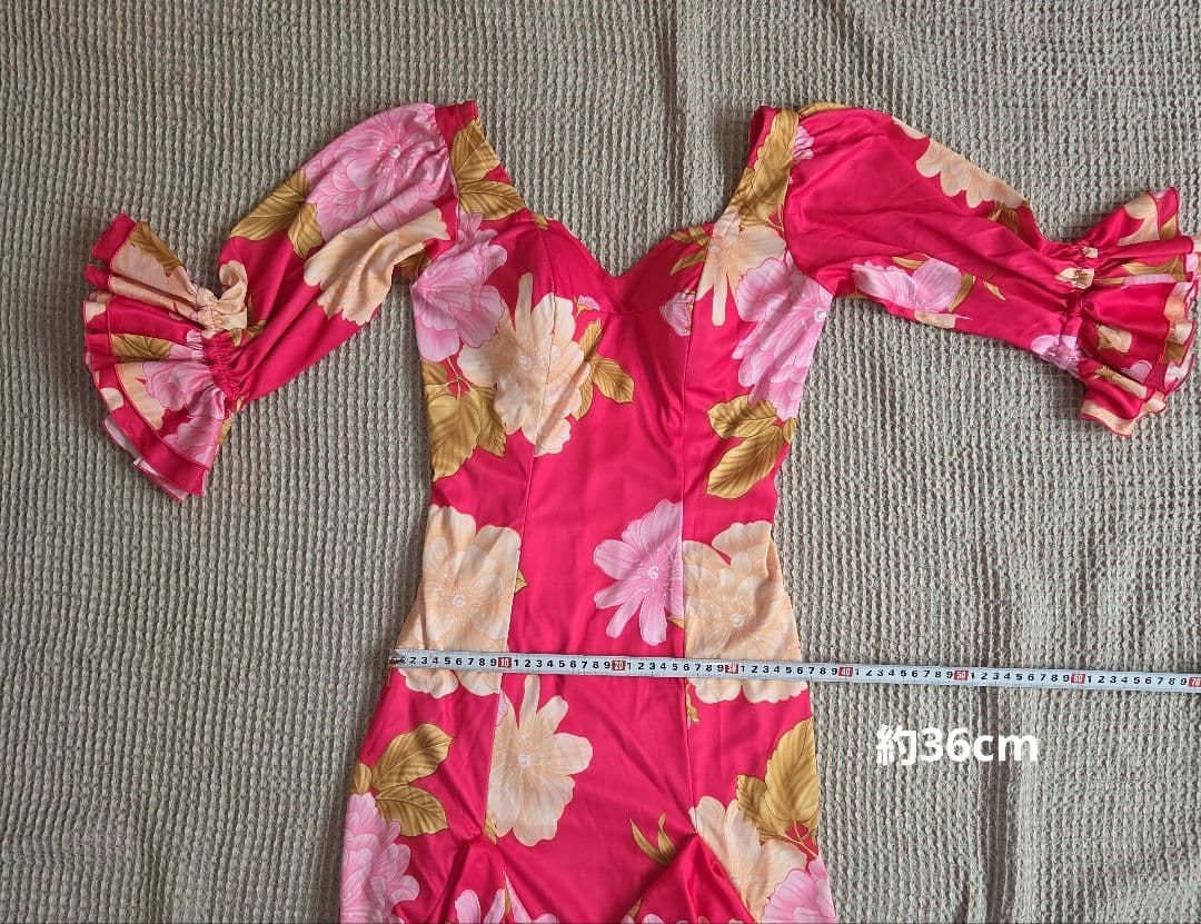 フラメンコ衣装 花柄ドレス