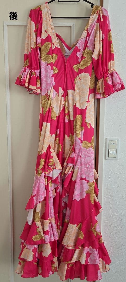 フラメンコ衣装 花柄ドレス