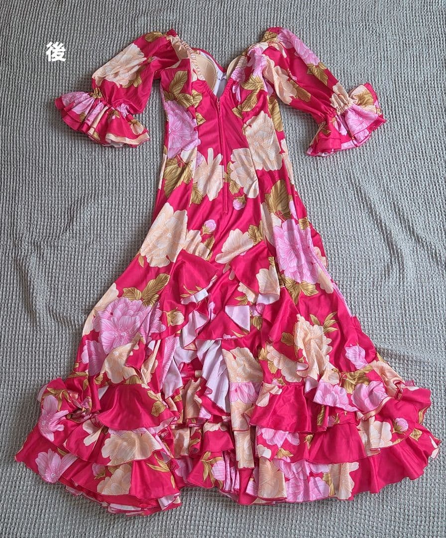 フラメンコ衣装 花柄ドレス