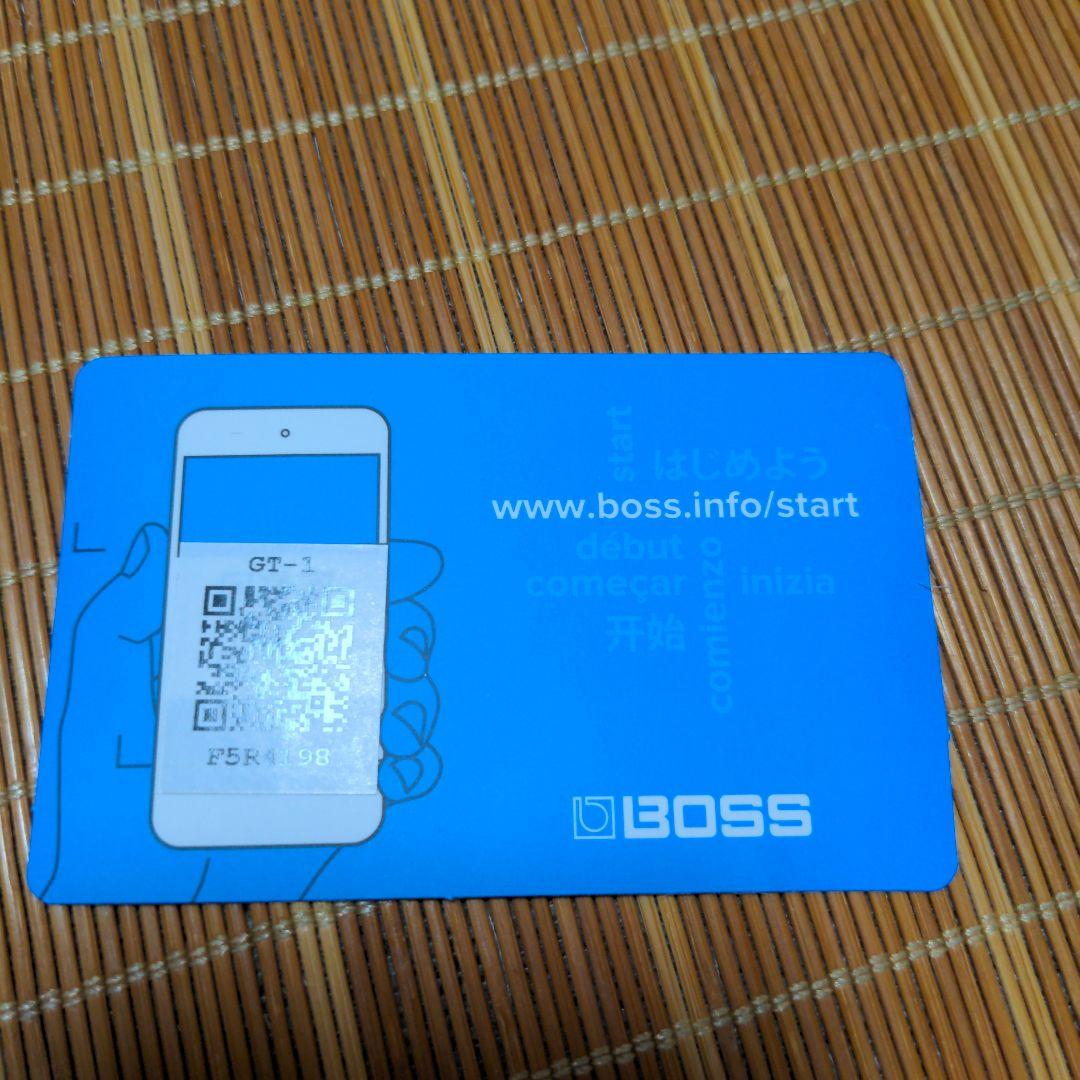 BOSS GT-1 ギターエフェクター　教本、純正アダプター付き