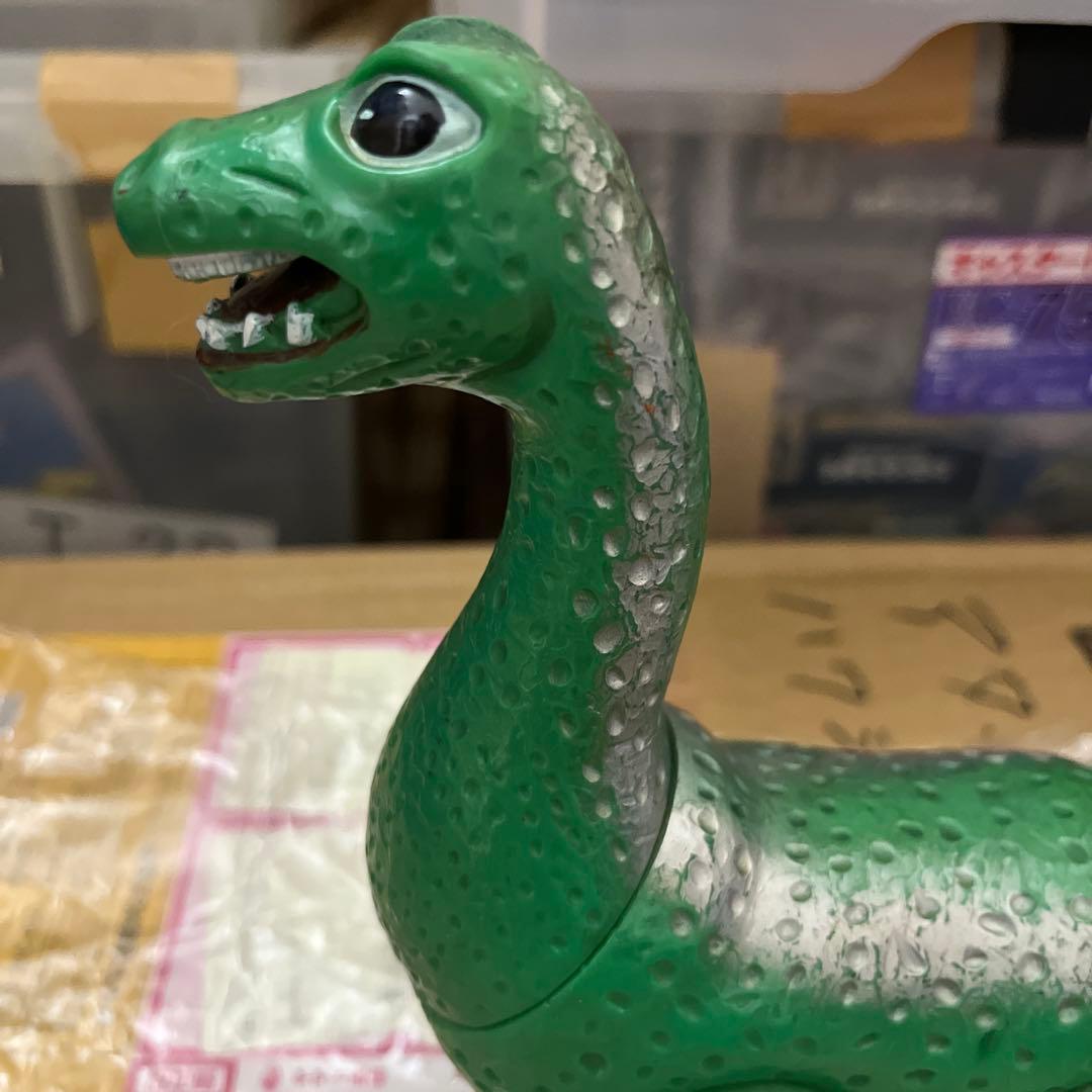 ⚠️激レア　野村トーイ　ネッシー　怪獣王子　ソフビ　緑色　1960年代　当時物