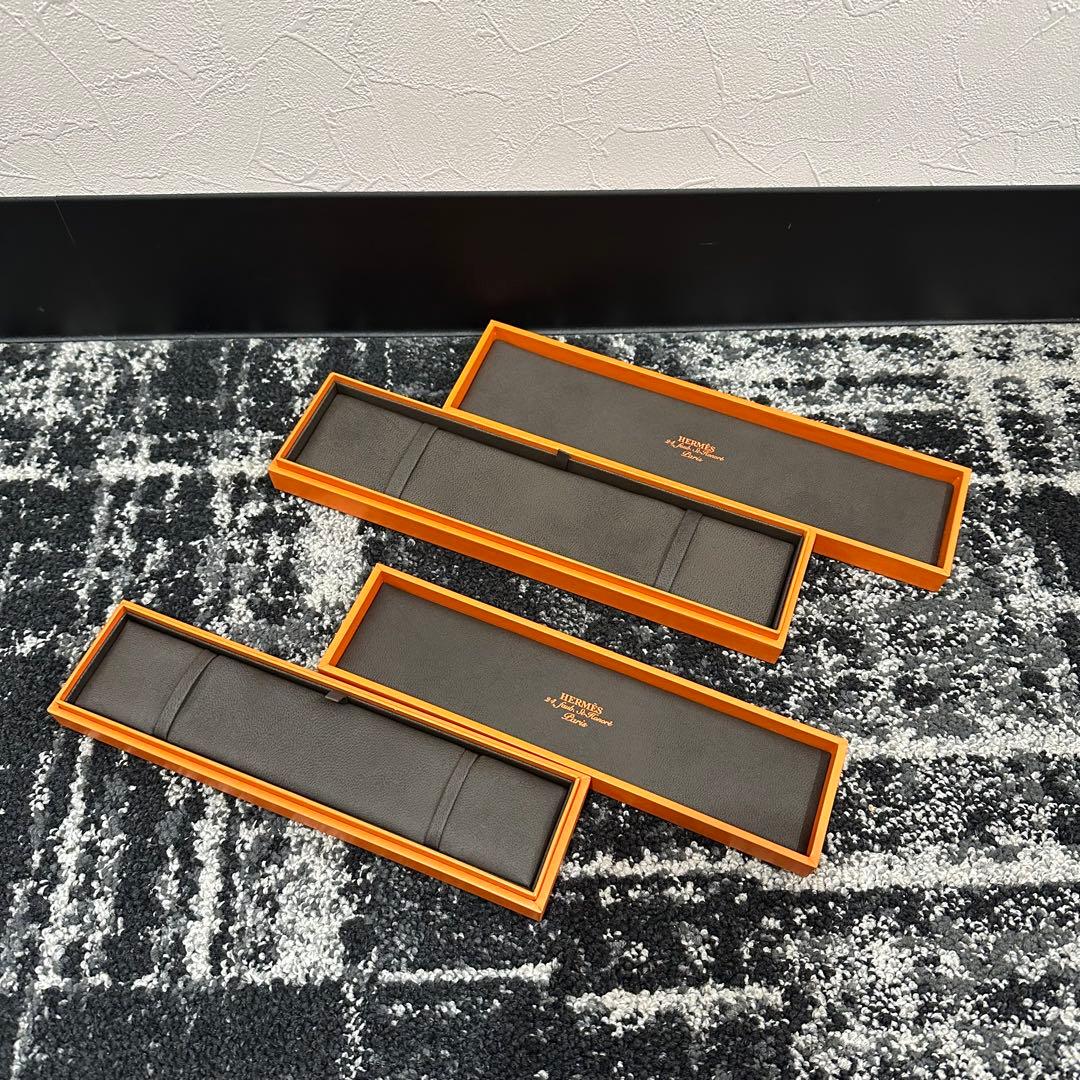 ㊵美品　HERMES　エルメス　オレンジ　空箱　ブレスレット箱　30個セット