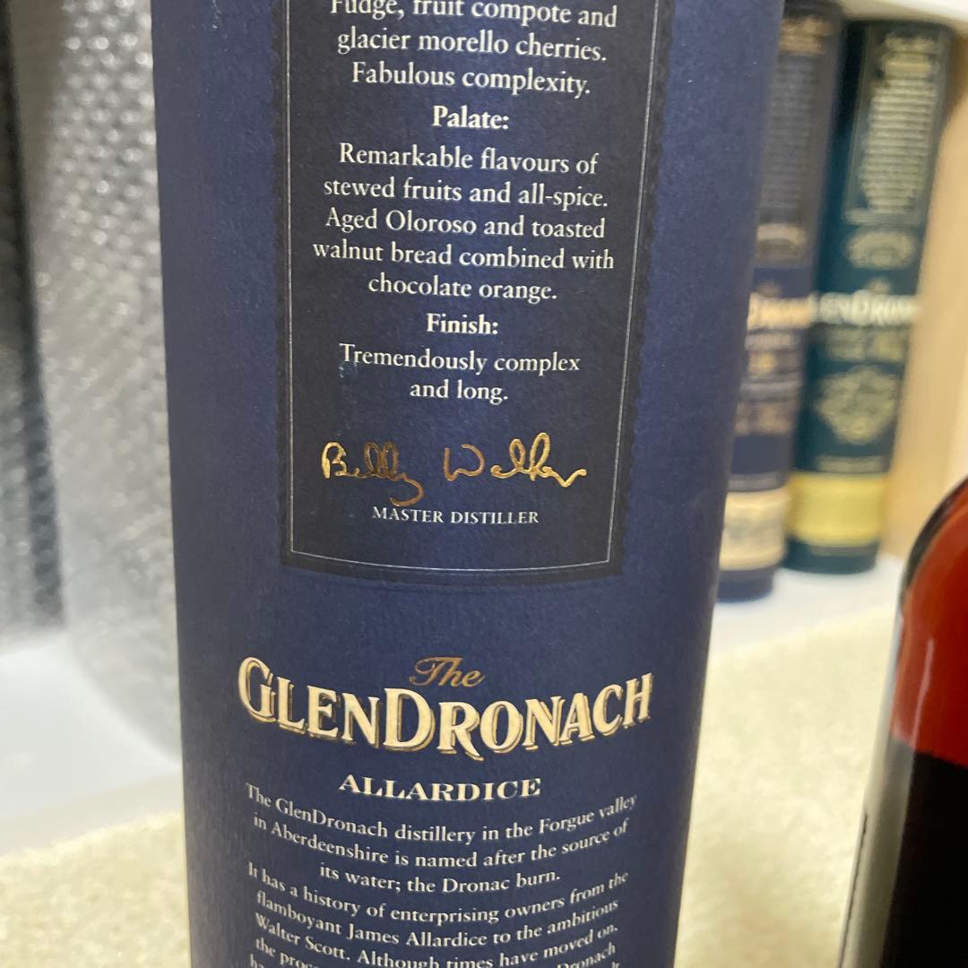 グレンドロナック　18年　ビリーウォーカー　希少2018年ボトリング　旧ボトル