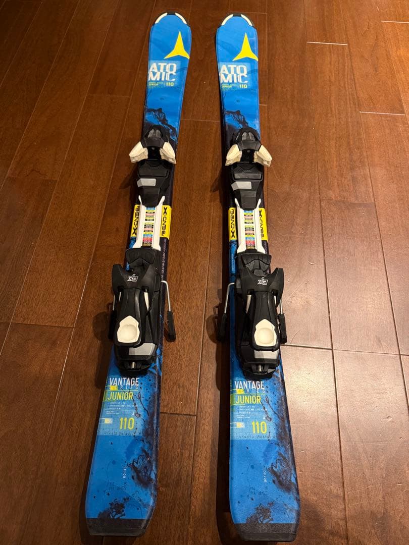 ATOMIC 110 cmスキー板+Hartブーツ23cm+ストック3点セット