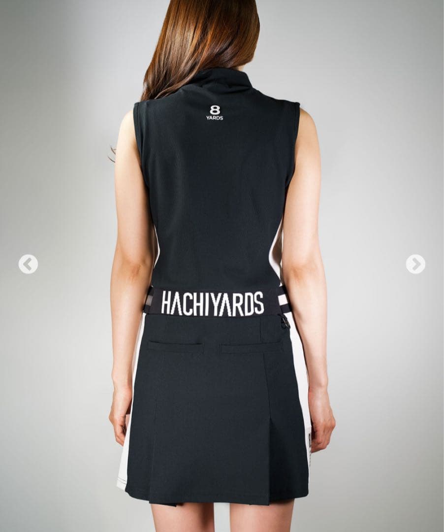 HACHIYARDS レディース ゴルフ ワンピース 黒