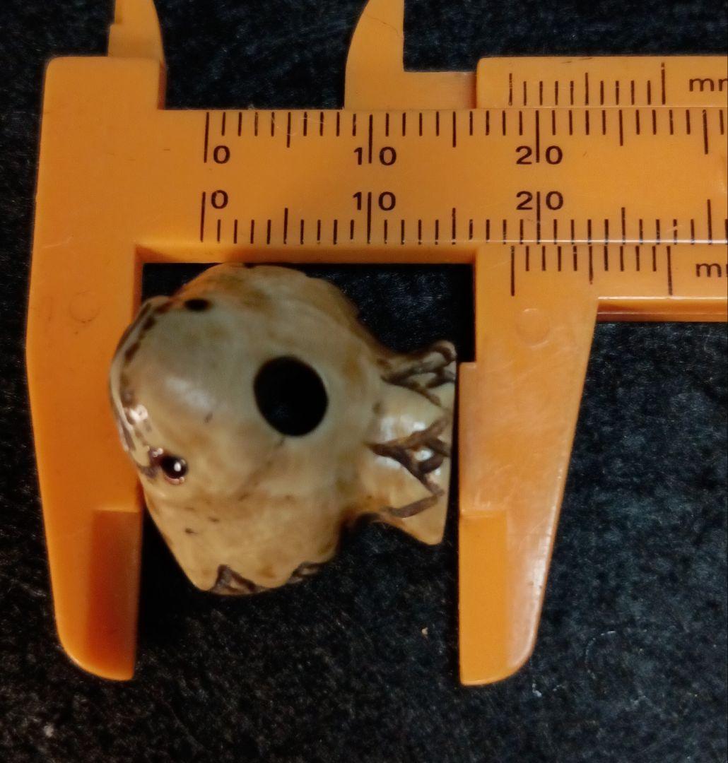 江戸時代 織締め 「福良雀」 根付