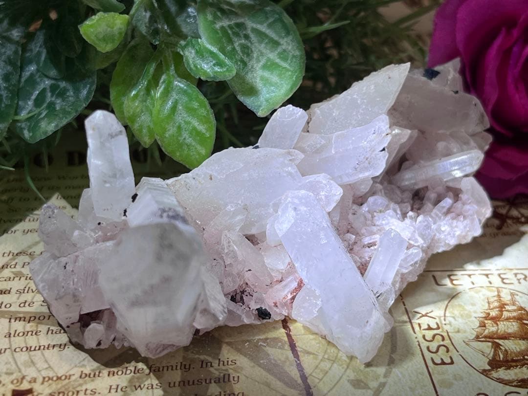 チャネリング✨　ヒマラヤ　マニカラン産　ピンク水晶  原石　ラフストーン