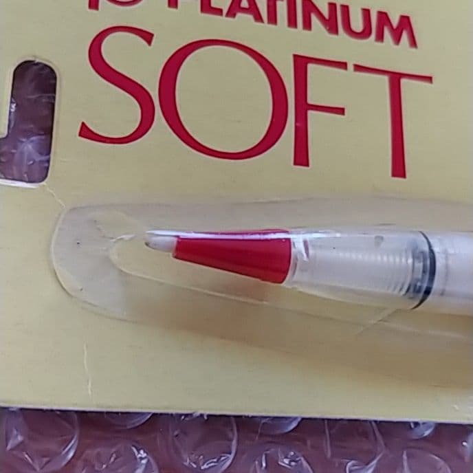 プラチナ万年筆　ソフトペン　S-600 赤