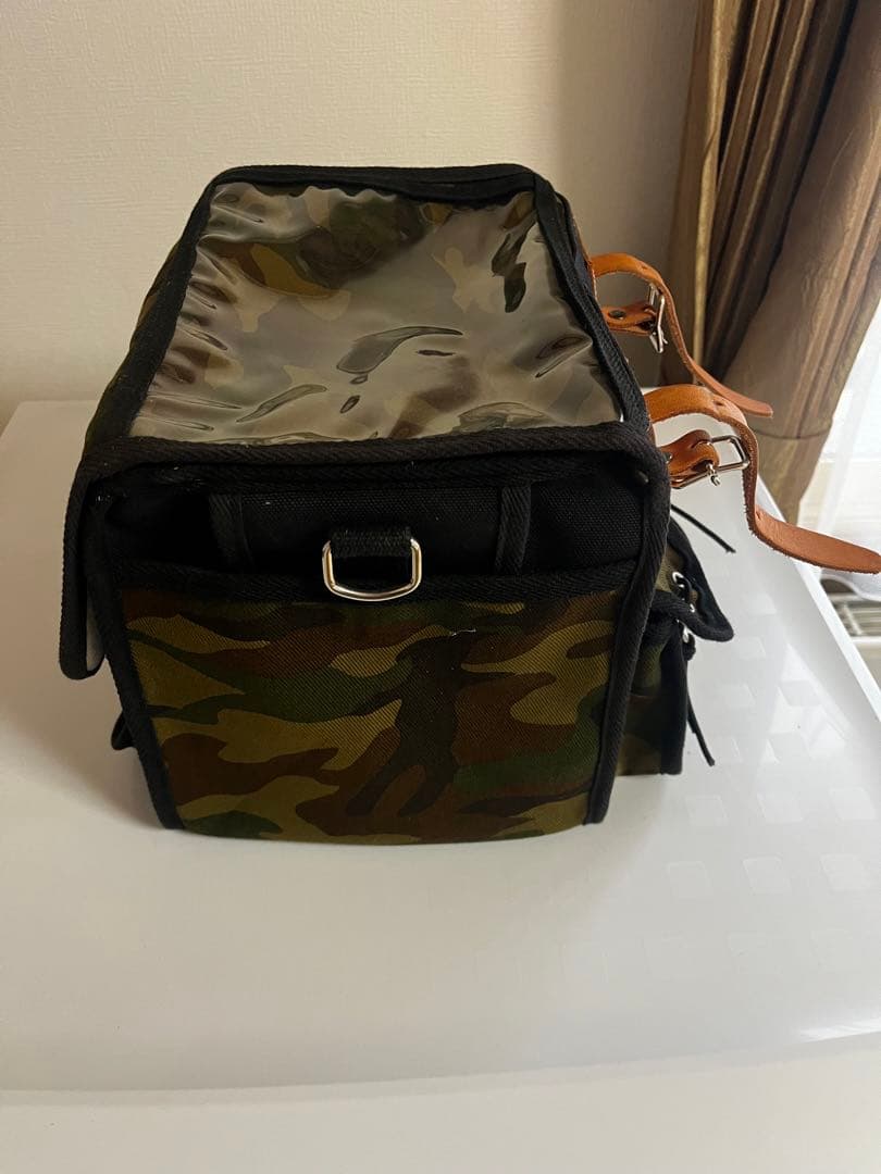希少迷彩色オーストリッチ　帆布フロントバック