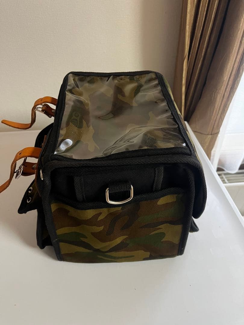 希少迷彩色オーストリッチ　帆布フロントバック