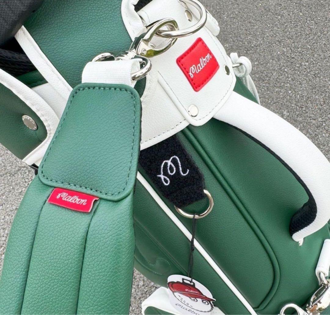 【即発送】Malbonマルボンゴルフ キャディバッグスタンド式 男女兼用グリーン