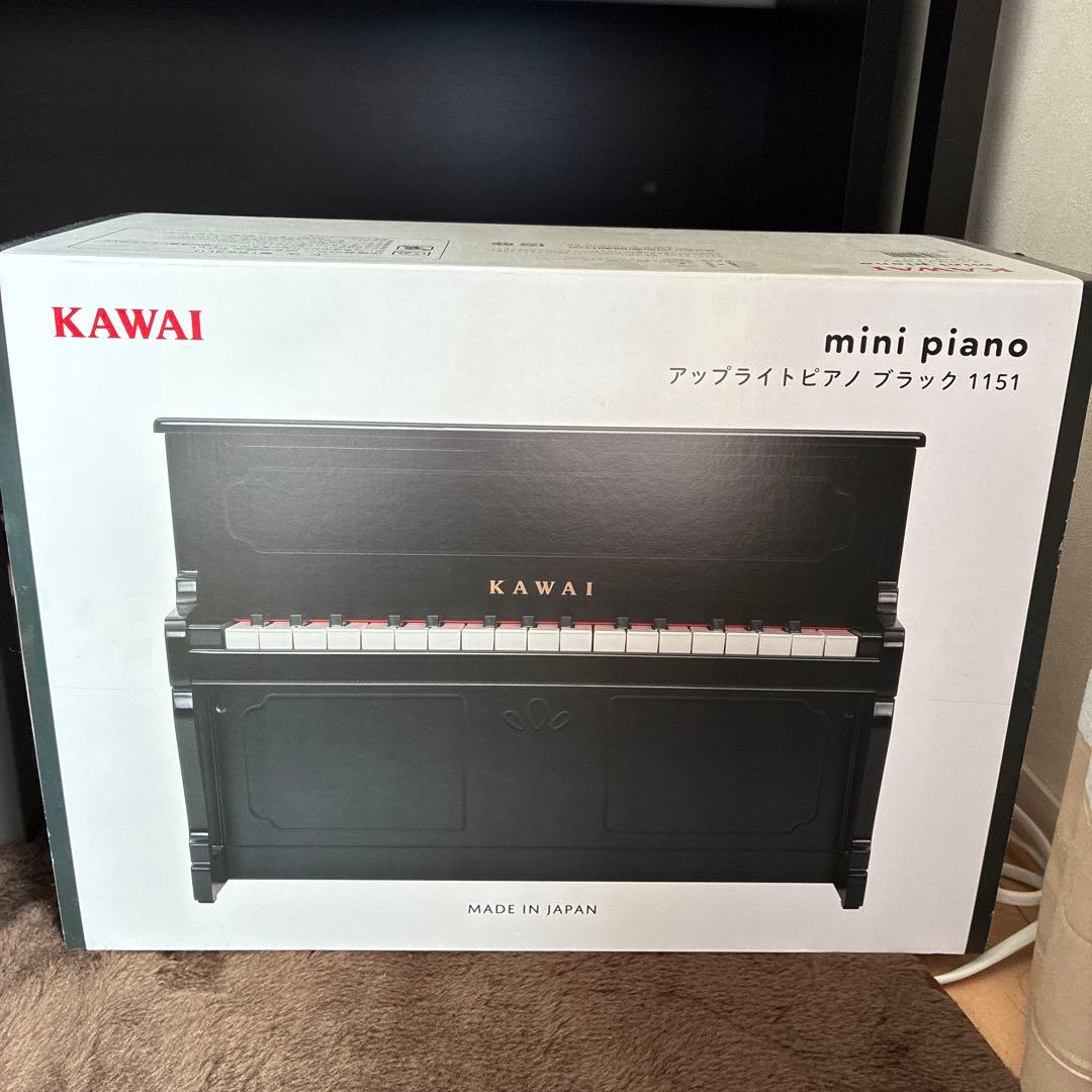 KAWAI ミニピアノアップライトピアノ黒