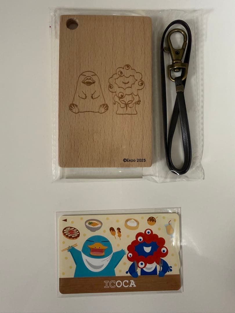 万博記念ICOCA 木製パスケースＡ