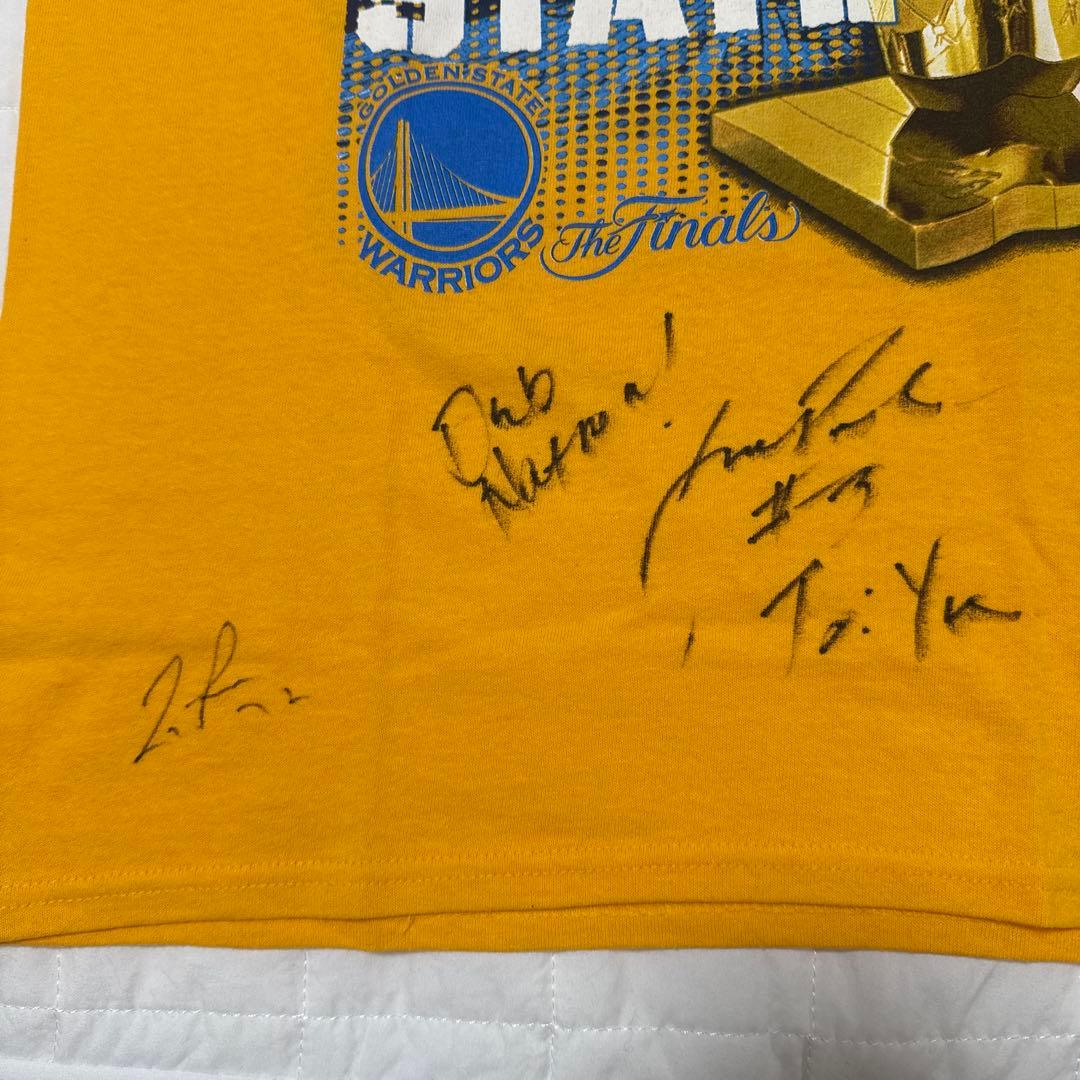 nba サイン入りTシャツ ウォーリアーズ　ジョーダンプール