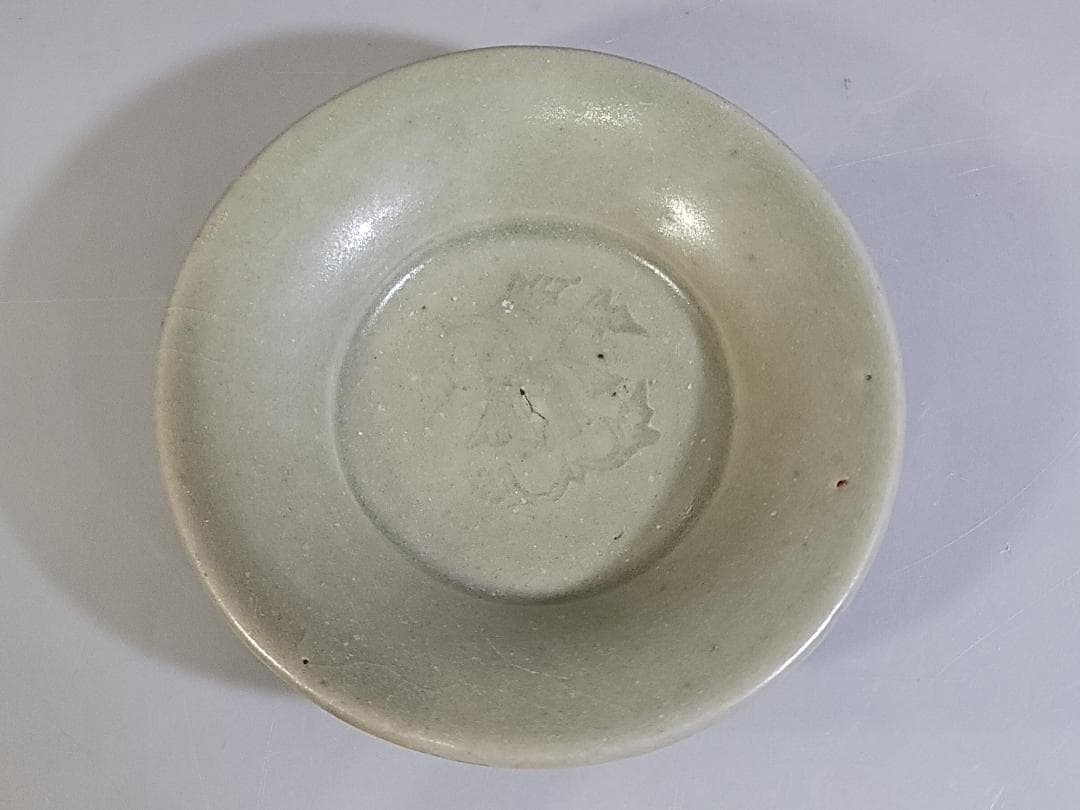 中国美術 青磁 内花紋皿 DT316