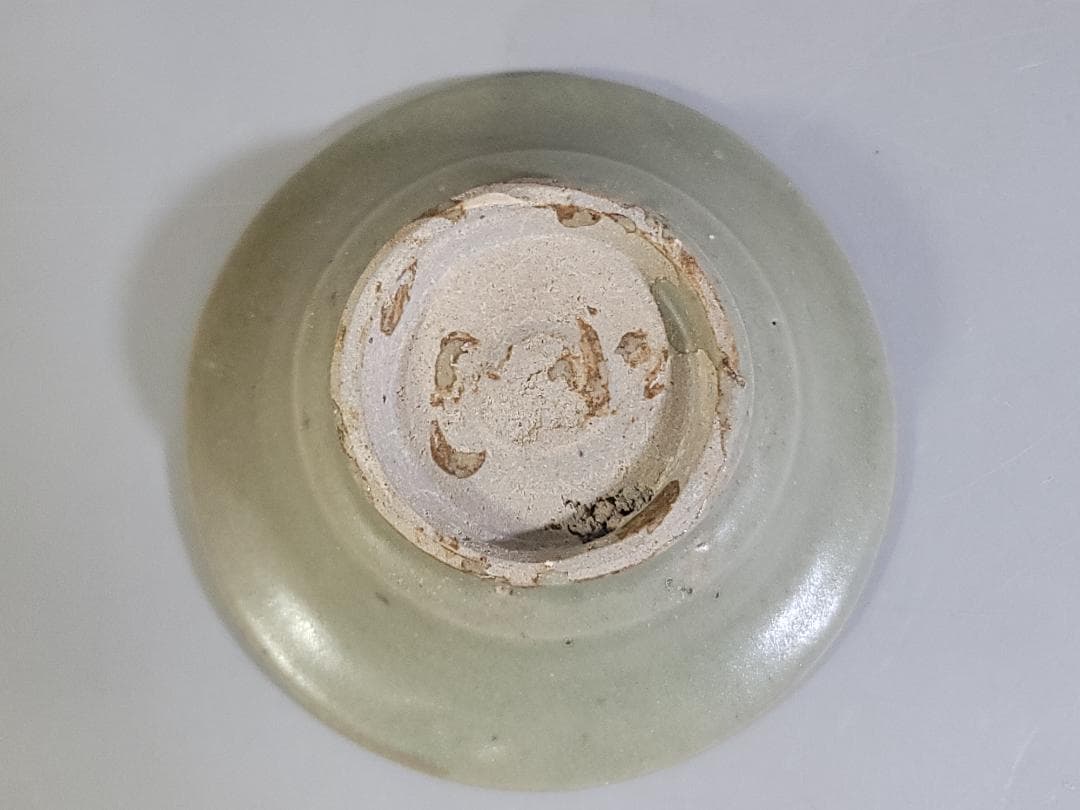 中国美術 青磁 内花紋皿 DT316