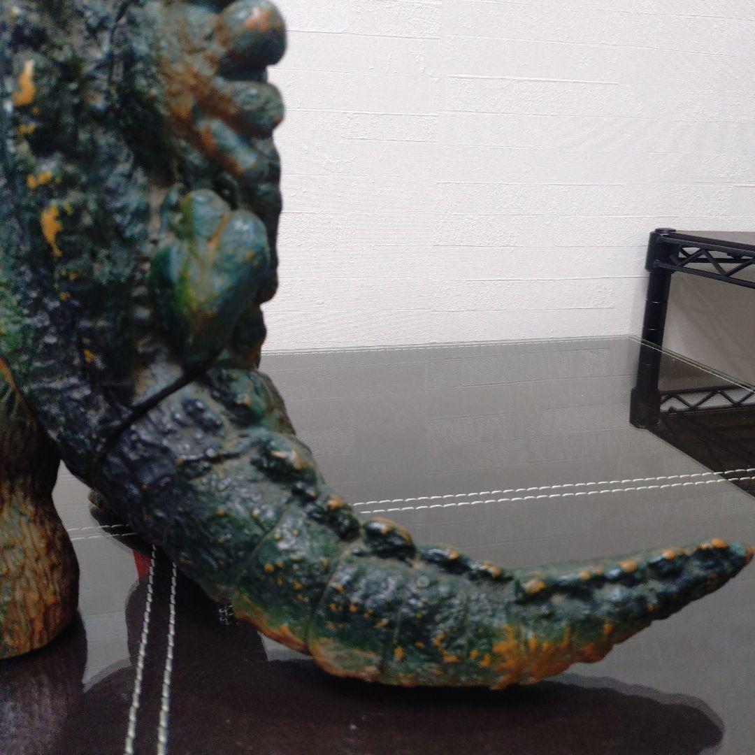 ブルマァク　ジャイアントゴジラ　当時物　ソフビ　版権シール付　ゴジラ