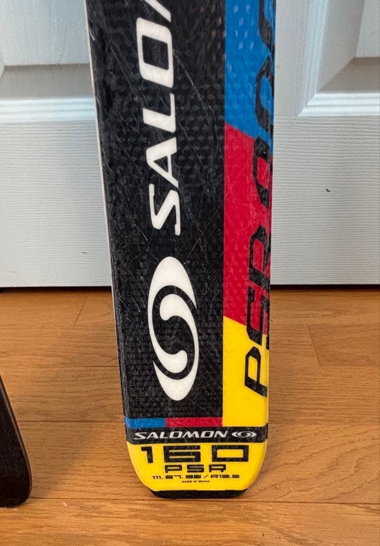 サロモンSALOMONスキー板（ビンディング・ポール）セット160cm メンズ