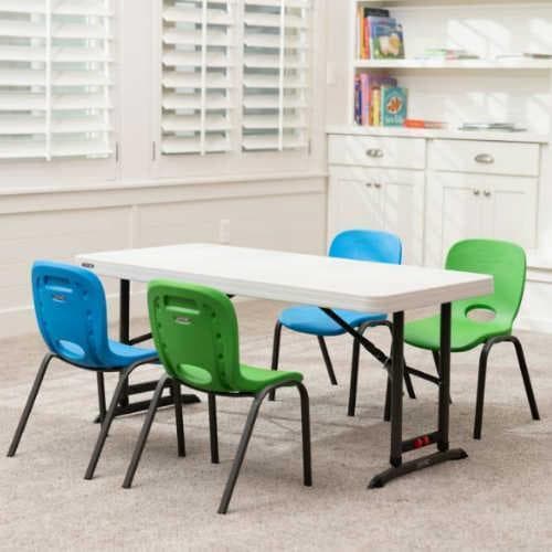 LIFETIME 折り畳みテーブル 4人用 ライフタイム 高さ3段階調節可能