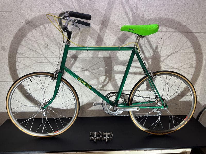 ZUNOW 24インチ クロモリ　カンパニョーロ　チューブラータイヤ　グリーン