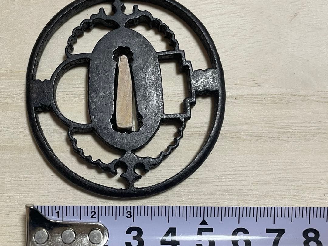 鍔　鉄地鍔　時代物　武具