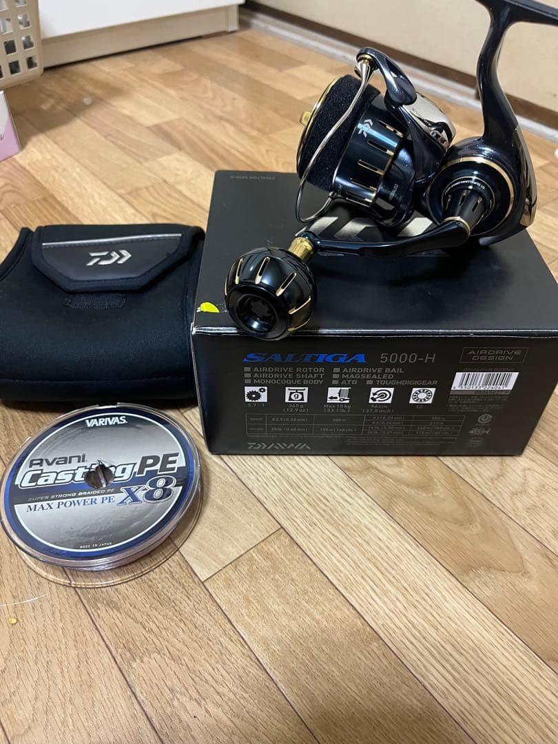 ダイワ SALTIGA 5000-H + PE varivas 2.0 300m