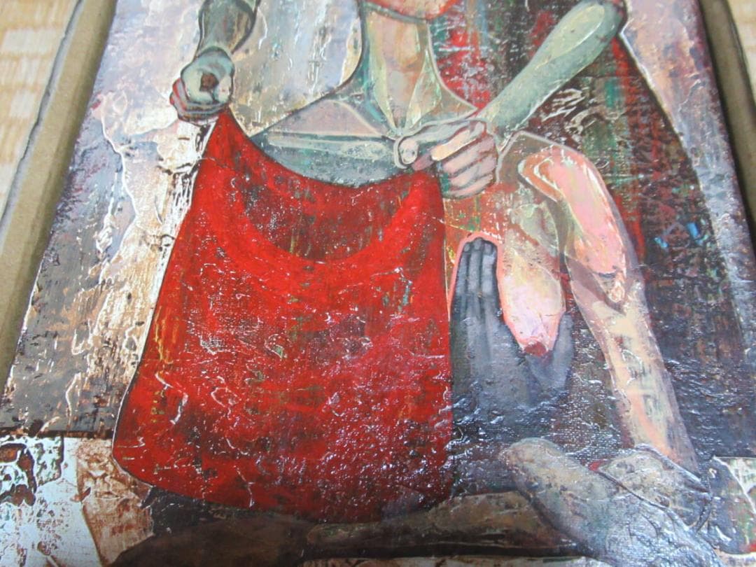 ◆真作 希少 2008年！現代アート 初期 堀一浩『作法』油絵