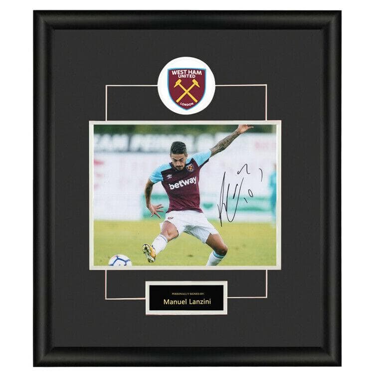 直筆サイン入り写真 マヌエル・ランシニ ウェストハムFC SA鑑定済