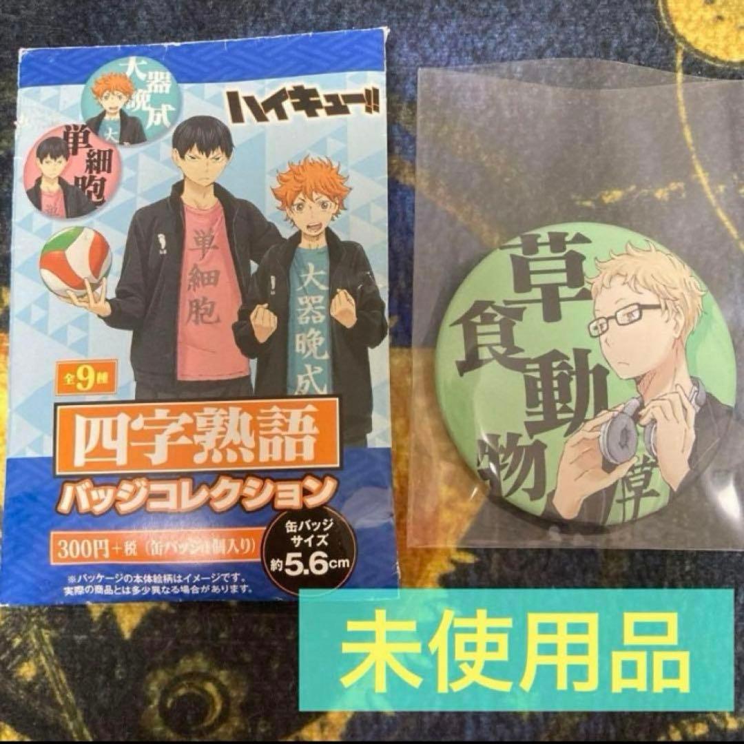 ハイキュー 四字熟語 月島蛍 缶バッジ