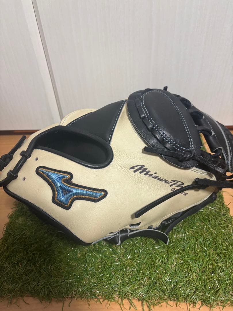 日本製　波賀ジャパン　阿部モデル　ミズノプロ ダイバーシティブルー　捕手