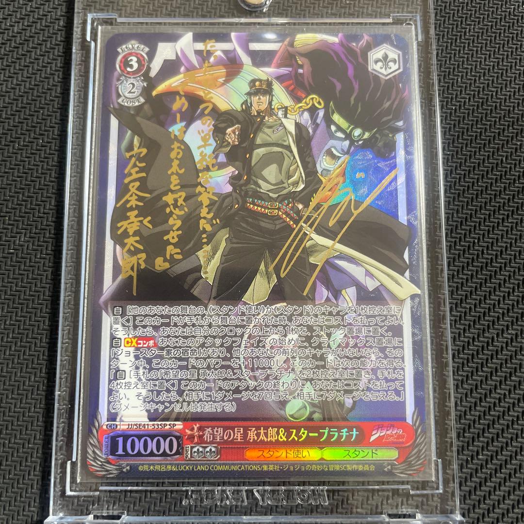 ジョジョ ヴァイス 3部 空条承太郎 花京院典明 ポルナレフ サイン SP