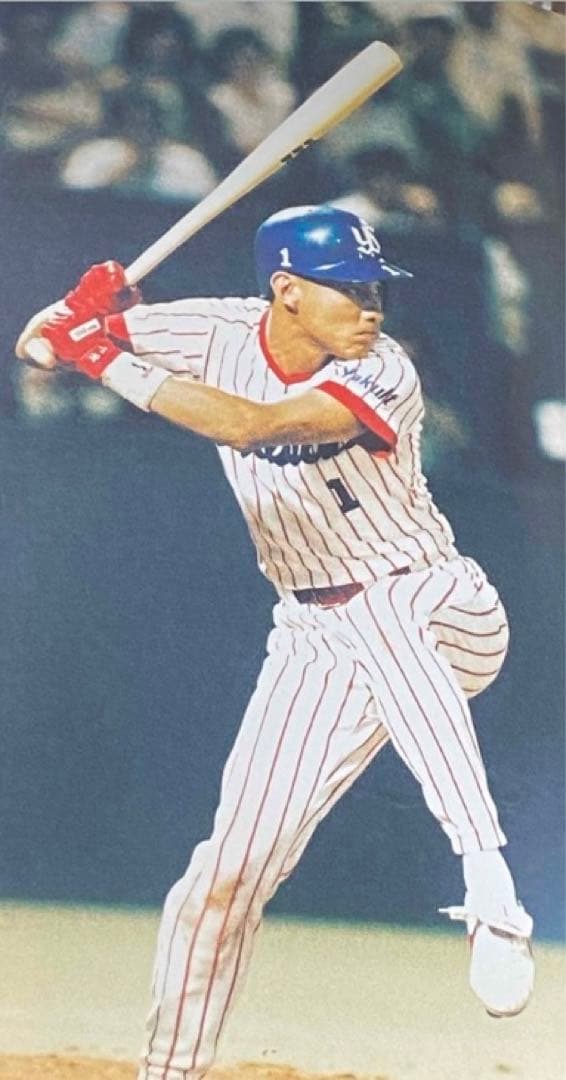 東京ヤクルトスワローズ　#1 池山隆寛選手　現監督　直筆サインボール