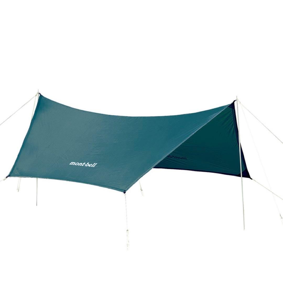 美品モンベル　Mini Tarp HX ポール2本セット　ダークグリーン