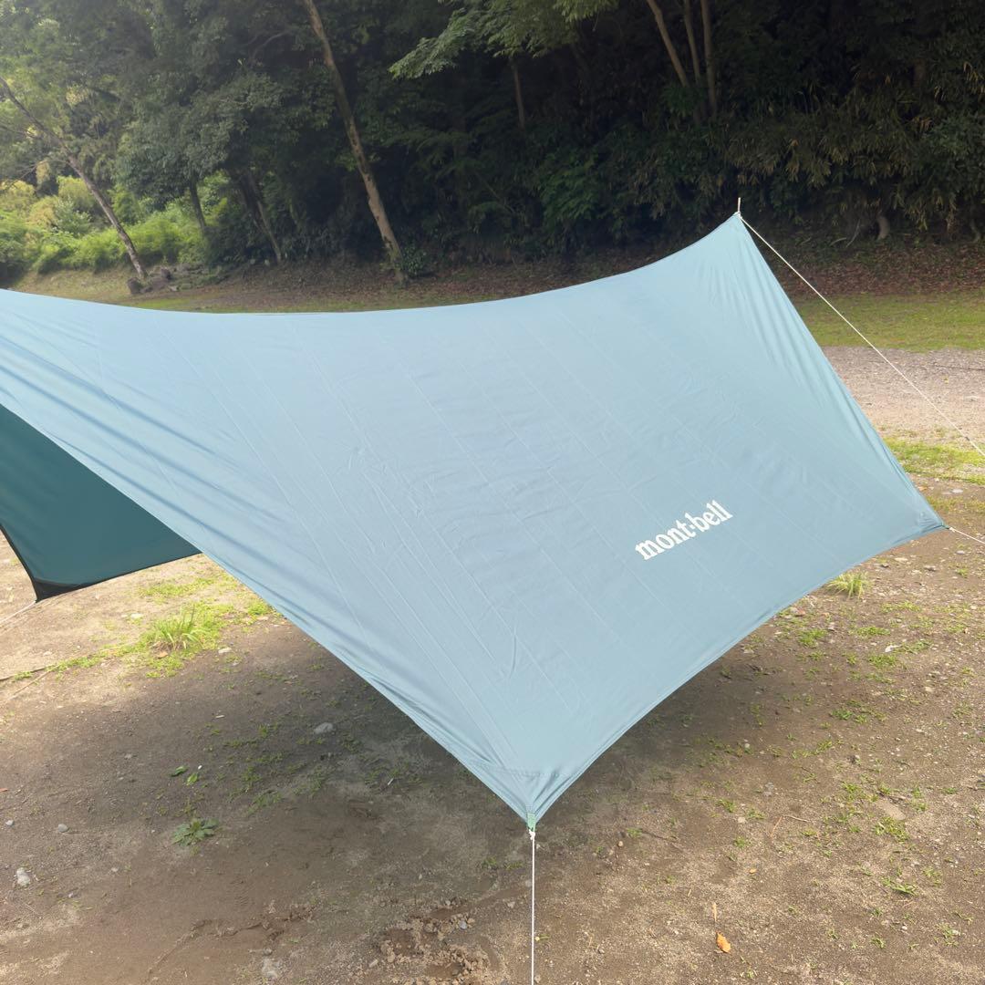 美品モンベル　Mini Tarp HX ポール2本セット　ダークグリーン