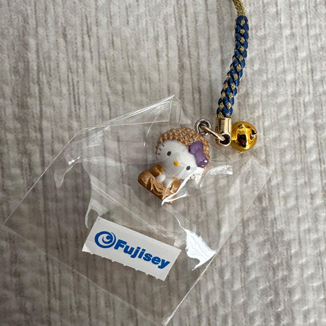 ご当地キティ　鎌倉大仏　ストラップ　根付け　ハローキティ