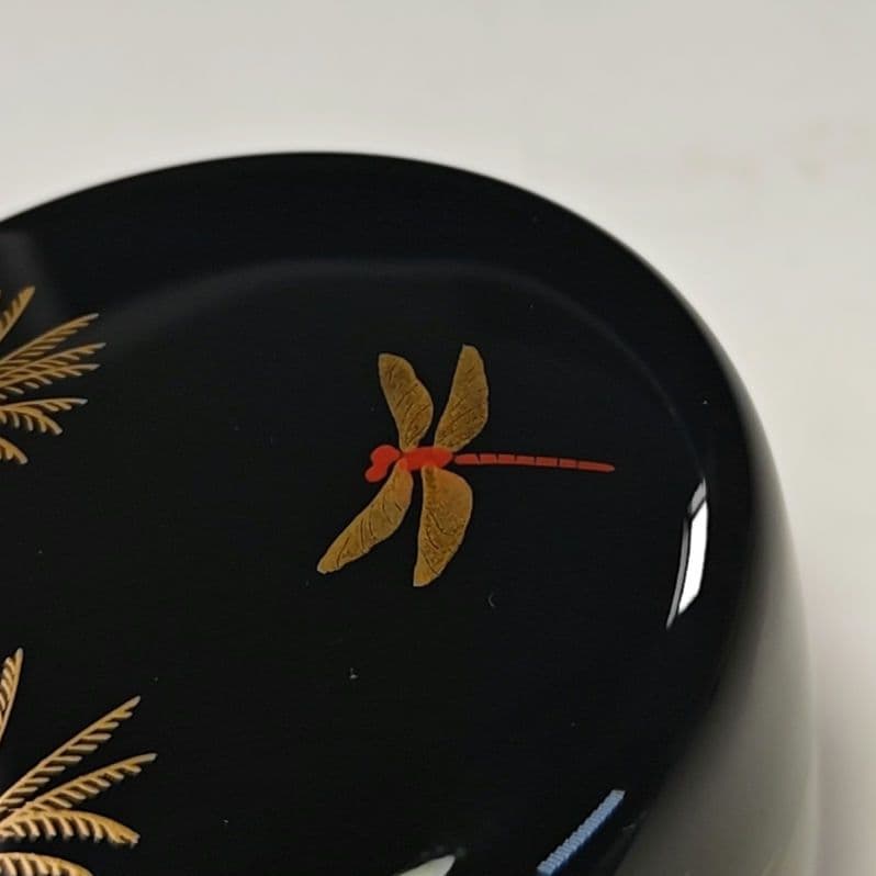 イ779 棗『新井司峰作』『銀時　武蔵野蒔絵　平棗　共箱』茶器　茶入　茶道具