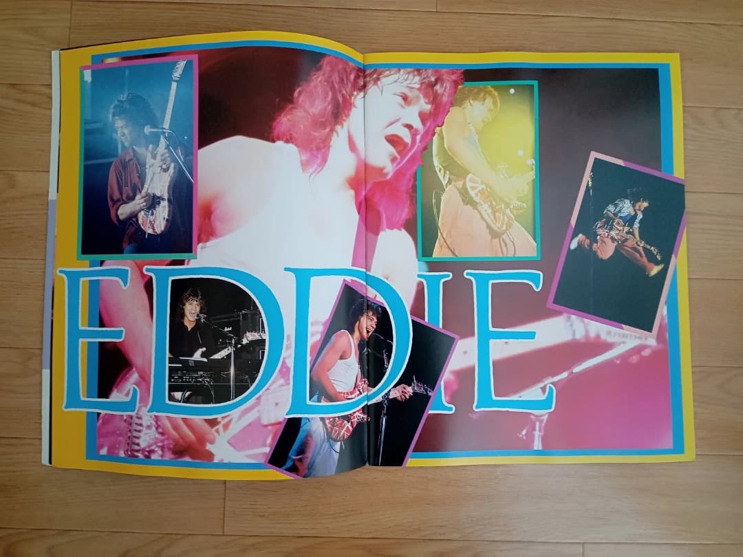 1989年 Van Halenツアープログラム+Eddyのギターピック＋半券