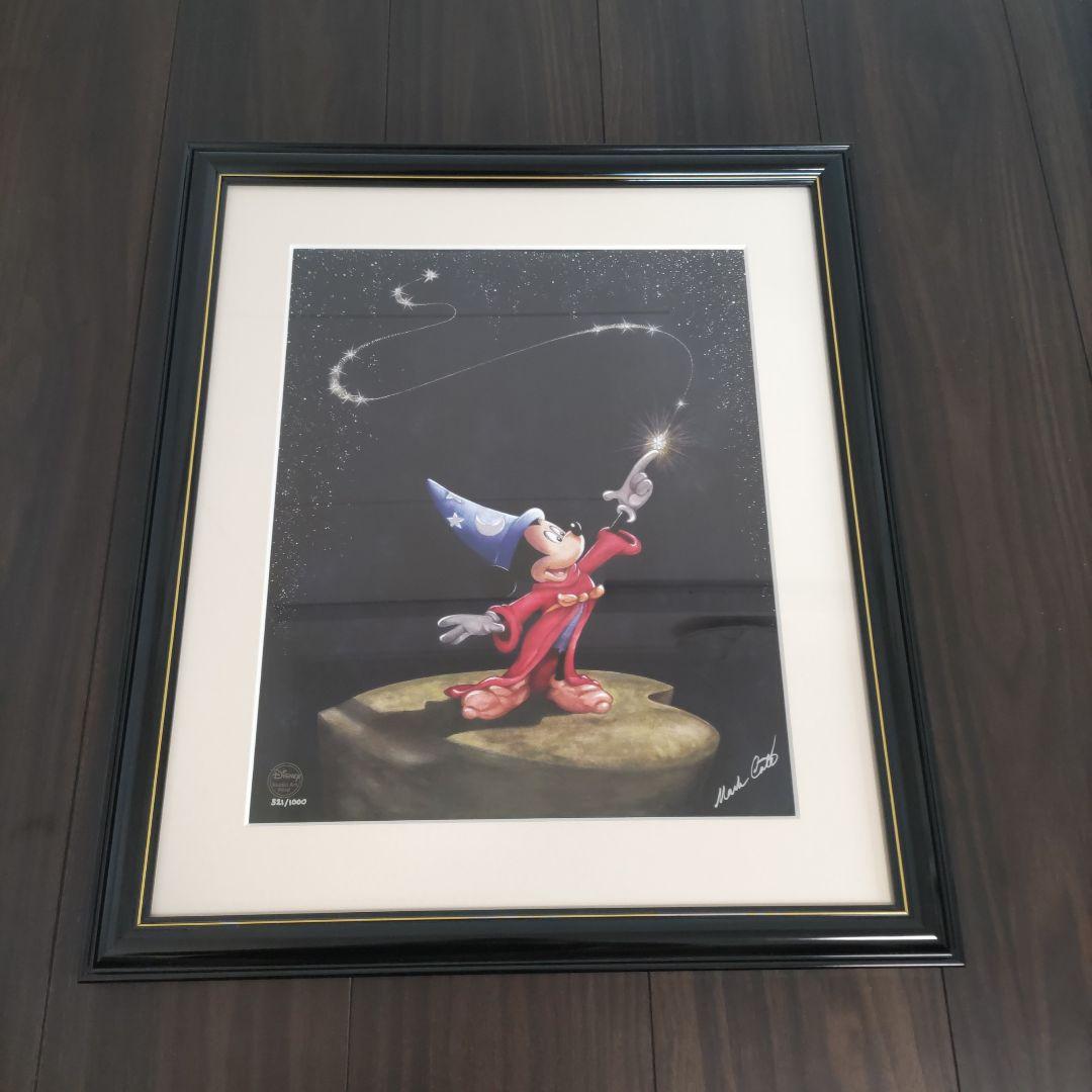 ミッキーマウス　スタジオ　アート　絵画　 限定版321/1000