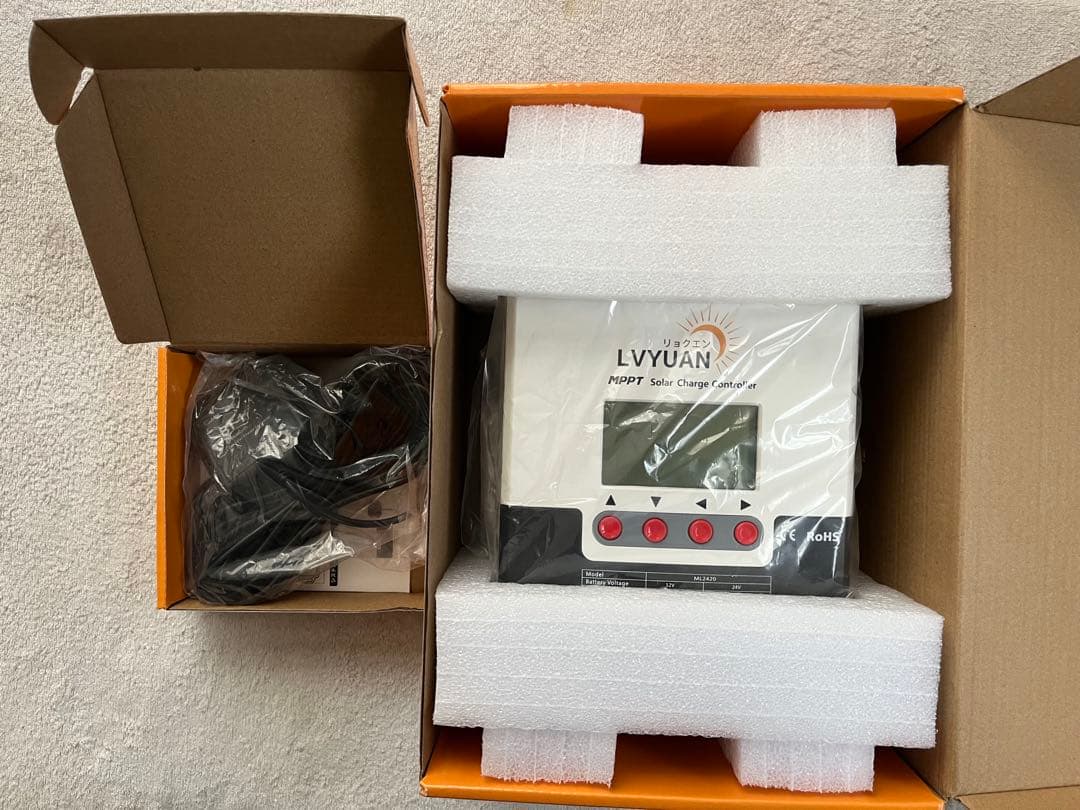 LVYUAN MPPTソーラーチャージコントローラーML2420➕BT-1