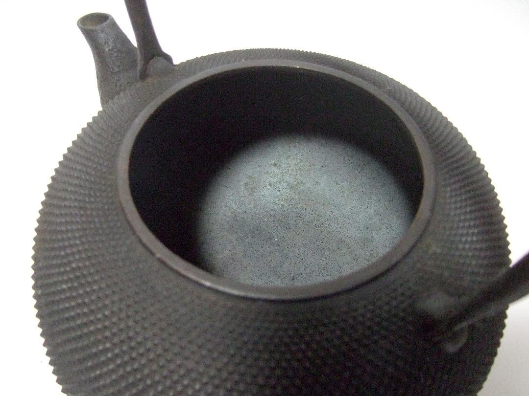 【未使用】南部鉄器 鉄瓶 あられ